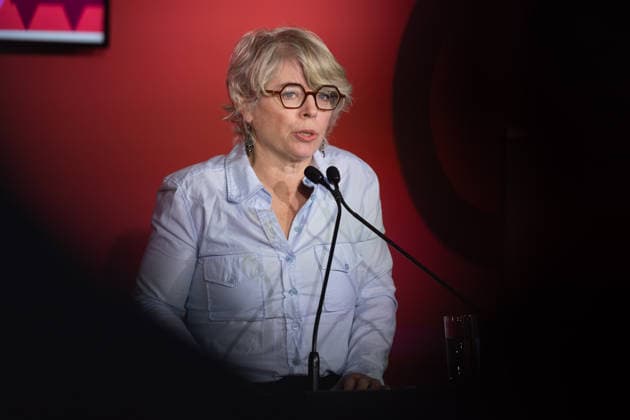 Frankfurt Book Fair 2026 Jill Lepore, American historian and author Opening press conference of the Frankfurt Book Fair 2026, Frankfurt am Main, Hesse, Germany, Exhibition Center