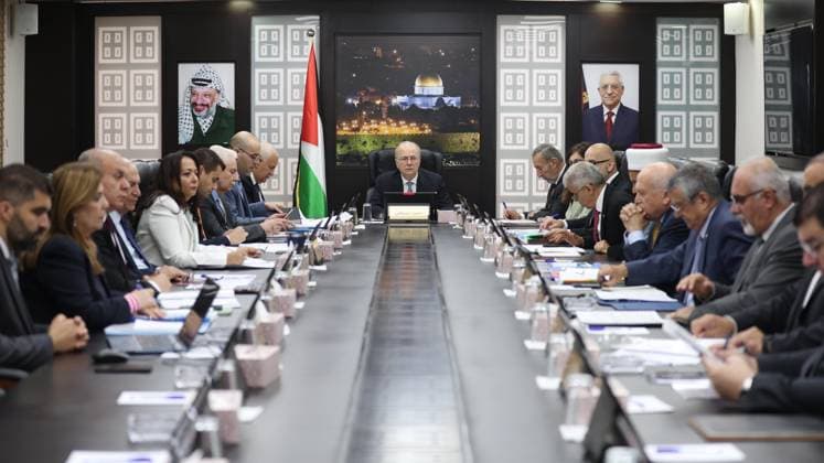 Palestinian Prime Minister Chairs Weekly Cabinet Meeting in Ramallah Palestinian Prime Minister Mohammad Mustafa chairs the weekly cabinet meeting in Ramallah, in the West Bank, on October 6, 2026. Mustafa renewed his directives to government institutions to intensify their response to citizens’ needs, while the cabinet warned of the continuing humanitarian suffering in the Gaza Strip as the war approaches its fourth year and called for increased entry of humanitarian and relief aid. Photo by Prime Minister Office apaimages Ramallah West Bank Palestinian Territory 061026_Ramallah_PMO_00(2) Copyright: xapaimagesxPrimexMinisterxOfficex xapaimagesx