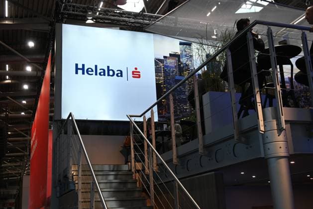 EXPO REAL 2026 is currently taking place at the Messe München exhibition grounds. It is Europe’s largest international trade fair for real estate, investment, and infrastructure. Photo: Helaba booth. Landesbank He