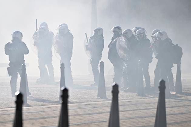 Student protest in Liege on 06 10 2026 LIEGE, BELGIUM - OCTOBER 06 : Students protest against the ministerial reform on September on October 6, 2026 in Liege, Belgium, 06 10 2026 ( Liege Belgium  Copyright: xSesx