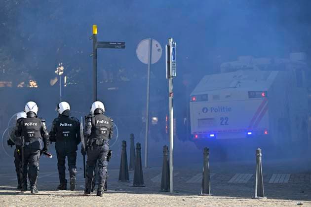Student protest in Liege on 06 10 2026 LIEGE, BELGIUM - OCTOBER 06 : Students protest against the ministerial reform on September on October 6, 2026 in Liege, Belgium, 06 10 2026 ( Liege Belgium  Copyright: xSesx