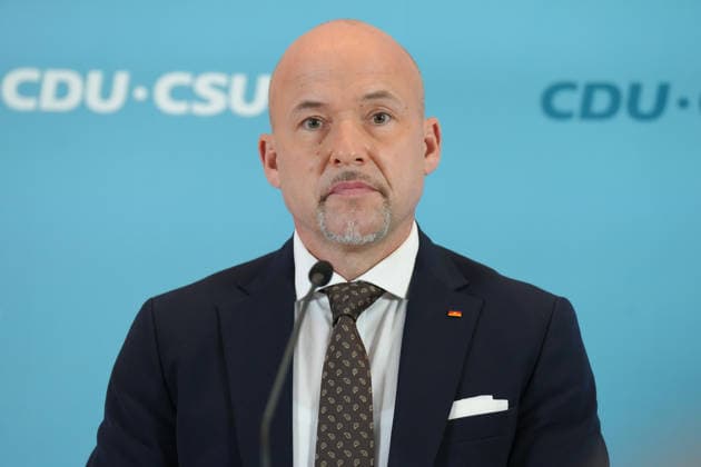 CDU and CSU Press Conference Ahead of the Parliamentary Group Meeting: A Portrait of Alexander Hoffmann (CSU) During a Press Statement Ahead of the Parliamentary Group Meeting at the German Bundestag, Berlin, October 6, 2026, Berlin, Berlin, Germany