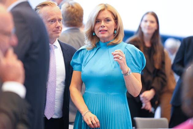 Opening Photos: CDU Parliamentary Group Meeting—Bundestag President Julia Kloeckner at the start of the CDU parliamentary group meeting in the German Bundestag, Berlin, October 6, 2026, Berlin, Berlin, Germany