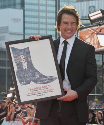 Actor Tom Cruise attends the Japan Premiere for the film Digger in Tokyo, Japan on Tuesday, October 6, 2026.  TKP2026100605 KEIZOxMORI