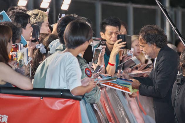 Director Alejandro Gonzalez Inarritu greeted with fans during the Japan Premiere for the film Digger in Tokyo, Japan on Tuesday, October 6, 2026.  TKP2026100609 KEIZOxMORI