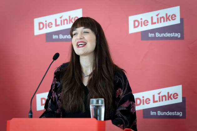 Press Statement, Bundestag, Parliamentary Caucus, The Left Press Statement, Bundestag, The Left, Caucus Chair, Heidi Reichinnek Berlin Berlin GER