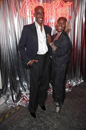 Bruce Darnell and Nikeata Thompson at the COKE LIGHT EXPERIENCE X BRUCE DARNELL at Borchardt in Berlin on October 6, 2026