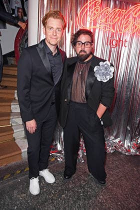 Johannes Heinrichs and Steven Preisner at the COKE LIGHT EXPERIENCE X BRUCE DARNELL at Borchardt in Berlin on October 6, 2026