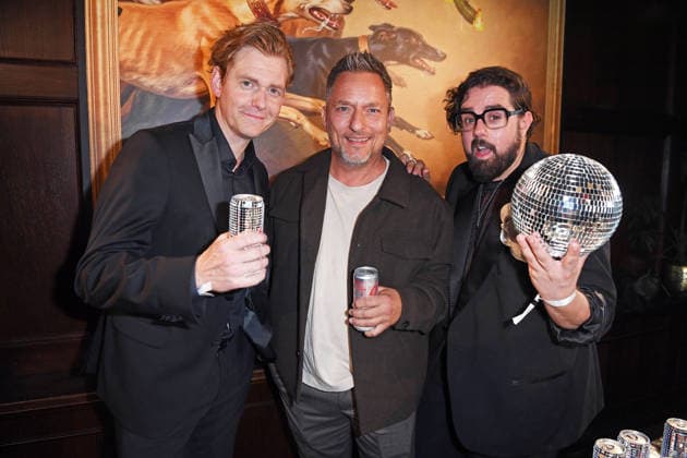 Johannes Heinrichs, Lars Pape, and Steven Preisner at the COKE LIGHT EXPERIENCE X BRUCE DARNELL at Borchardt in Berlin on October 6, 2026