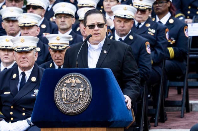 October 7, 2026, New York City, New York, United States: Fire Department of the City of New York (FDNY) Commissioner LILLIAN BONSIGNORE speaking at the 119th Annual FDNY (Fire Department of the City of New York) Memorial Service in New York City. New York City United States  - ZUMAb161 20261007_aap_b161_002 Copyright: xMichaelxBrochsteinx