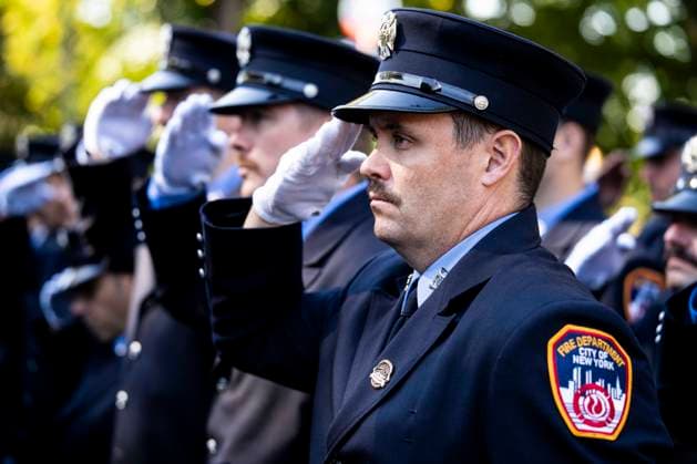 October 7, 2026, New York City, New York, United States: FDNY Firefighters at the 119th Annual FDNY (Fire Department of the City of New York) Memorial Service in New York City. New York City United States - ZUMAb161 20261007_aap_b161_009 Copyright: xMichaelxBrochsteinx