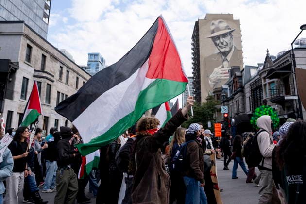October 7, 2026, Montreal, Pq, CANADA: People take part in a pro-Palestinian march in Montreal, on Wednesday, Oct. 7, 2026. Montreal CANADA  - ZUMAc35_ 20261007_zaf_c35_056 Copyright: xChristopherxKatsarovx