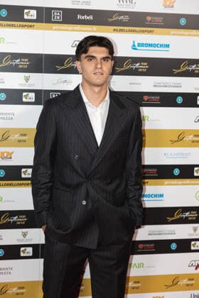 IPA89410586 - Matteo Bartesaghi on the red carpet at the Gentleman Fair Play Awards, October 7, 2026 _ Scuola Teulie, Milan, during the 2026 Gentleman Fair Play Awards, News in Milan, Italy, October 7, 2026  Copyright: xLucaxMicheli LiveMediax xLucaxMicheli LiveMediax IPA89410586