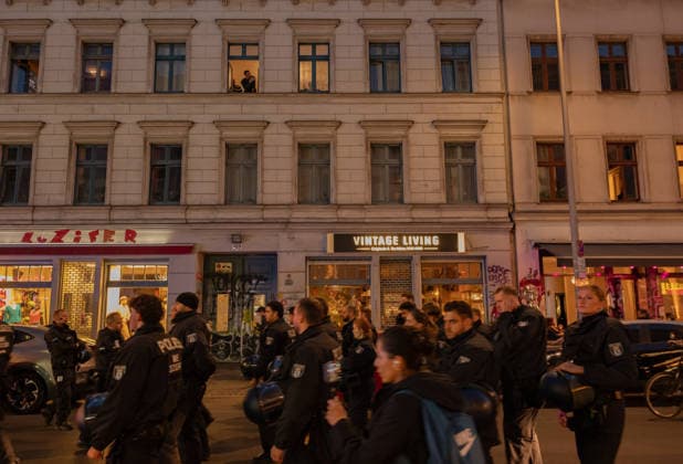 October 7, 2026, Berlin, Germany: Hundereds of pro-palestinian protesters gather in Berlin, Germany, on October 7, 2026. This marks the three-year anniversary of the Hamas led border attacks in Southern Israel. Germany  - ZUMAj167 20261007_zip_j167_019 Copyright: xSvetxJacquelinex