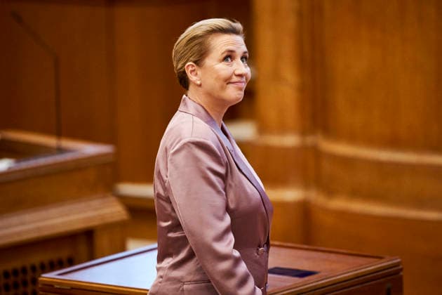 Opening Debate in the Danish Parliament: Prime Minister Mette Frederiksen of the Social Democratic Party before the opening debate in the Parliament Hall at Christiansborg on Thursday, October 8, 2026. Photo by Thomas Traasdahl, Ritzau Scanpix, Copenhagen, Denmark  Copyright: RitzauxScanpix ThomasxTraasdahlx spdk20261008-105147-L