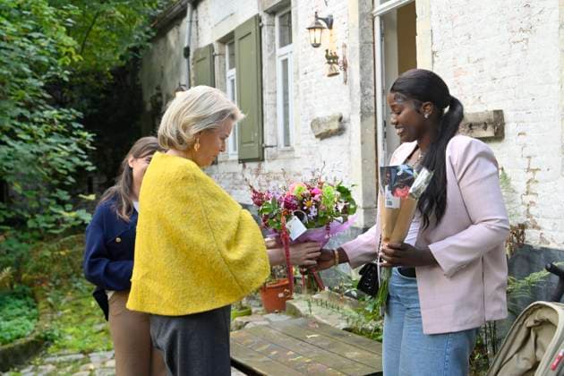 Queen Mathilde Visits Winners Of the 2026 Queen Mathilde Prize GREZ-DOICEAU, BELGIUM - OCTOBER 08: Queen Mathilde of Belgium pictured visiting two organizations that won the 2026 Queen Mathilde Prize : Vzw Alba, on October 08, 2026 in Grez-Doiceau, Belgium, 08 10 2026 Grez-Doiceau Belgium  Copyright: xPhilipxReynaersx