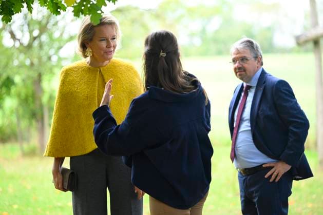 Queen Mathilde Visits Winners Of the 2026 Queen Mathilde Prize GREZ-DOICEAU, BELGIUM - OCTOBER 08: Queen Mathilde of Belgium pictured visiting two organizations that won the 2026 Queen Mathilde Prize : Vzw Alba, on October 08, 2026 in Grez-Doiceau, Belgium, 08 10 2026 Grez-Doiceau Belgium  Copyright: xPhilipxReynaersx