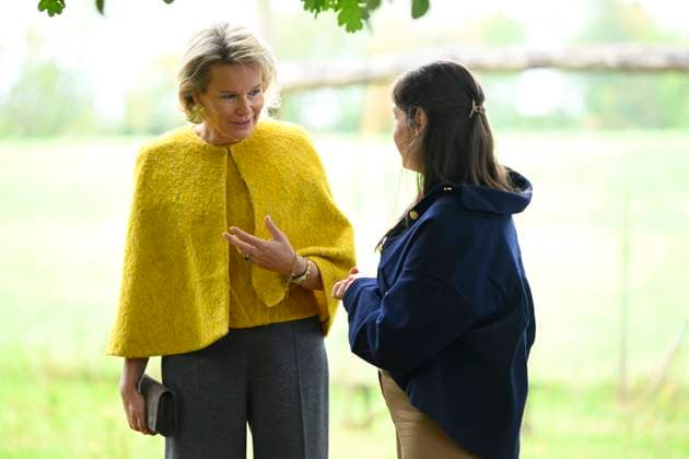 Queen Mathilde Visits Winners Of the 2026 Queen Mathilde Prize GREZ-DOICEAU, BELGIUM - OCTOBER 08: Queen Mathilde of Belgium pictured visiting two organizations that won the 2026 Queen Mathilde Prize : Vzw Alba, on October 08, 2026 in Grez-Doiceau, Belgium, 08 10 2026 Grez-Doiceau Belgium  Copyright: xPhilipxReynaersx