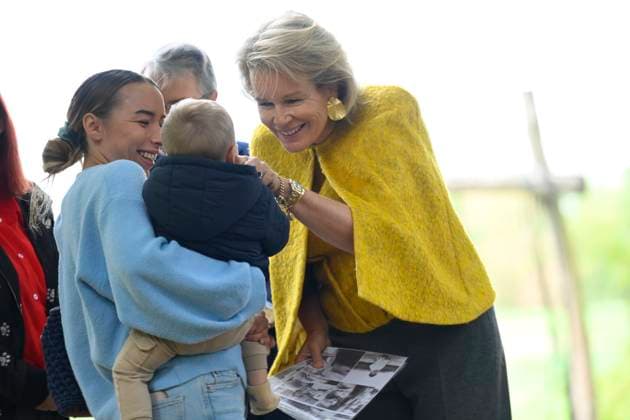 Queen Mathilde Visits Winners Of the 2026 Queen Mathilde Prize GREZ-DOICEAU, BELGIUM - OCTOBER 08: Queen Mathilde of Belgium pictured visiting two organizations that won the 2026 Queen Mathilde Prize : Vzw Alba, on October 08, 2026 in Grez-Doiceau, Belgium, 08 10 2026 Grez-Doiceau Belgium  Copyright: xPhilipxReynaersx