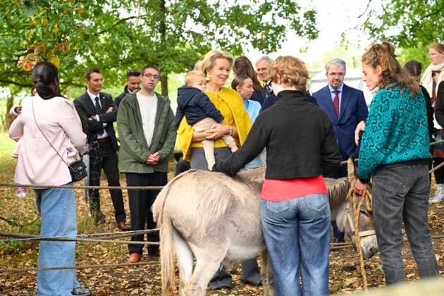 Queen Mathilde Visits Winners Of the 2026 Queen Mathilde Prize GREZ-DOICEAU, BELGIUM - OCTOBER 08: Queen Mathilde of Belgium pictured visiting two organizations that won the 2026 Queen Mathilde Prize : Vzw Alba, on October 08, 2026 in Grez-Doiceau, Belgium, 08 10 2026 Grez-Doiceau Belgium  Copyright: xPhilipxReynaersx