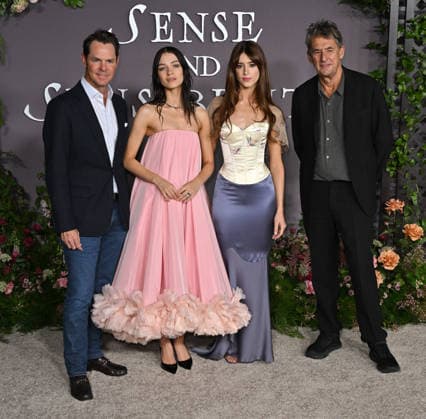 ˜Sense and Sensibility™ Los Angeles Premiere Jason Cassidy, Esme Creed-Miles, Daisy Edgar-Jones and Tim Bevan arriving at the Sense and Sensibility Los Angeles premiere held at the United Theatre in Los Angeles, Ca. on October 7, 2026. Los Angeles United Theatre California USA Copyright: xStarbuck xAFF-USA.COMx