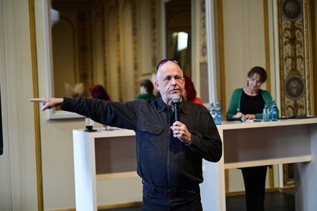 Stefan Hippler at the press conference and presentation of the 16th HOPE Award for the 18th HOPE Gala in Dresden at the Schauspielhaus Dresden, Dresden, October 8, 2026 Copyright: xMatthiasxWehnertx