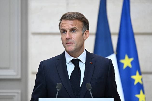 French President Emmanuel Macron and the President of Germany during a signing ceremony and a joint press conference at the Élysée Palace in Paris, France, October 8, 2026. Signing of an agreement between the French government and the German government regarding the Franco-German Youth Office. Eric Tschaen Pool Bestimage. French President Emmanuel Macron and German President during a signing ceremony and joint press conference at the Élysée Palace in Paris, France, on October 8, 2026. The French and German governments signed an agreement regarding the Franco-German Youth Office. Paris, France  Copyright: xEricxTschaenx xPoolx xBestimagexEricxTschaenx xPoolx xBestimagex