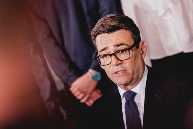 Andrew Burnham, Prime Minister of the United Kingdom, photographed during a press conference with the German Chancellor (not pictured) in Berlin, October 8, 2026, Berlin, Germany Copyright: xFlorianxGaertnerx