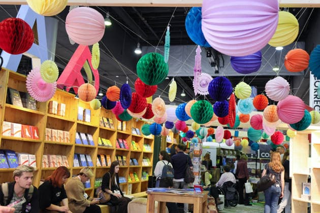 October 8, 2026, Frankfurt am Main, Germany, Frankfurt Book Fair: Colorful Lanterns at Katapult