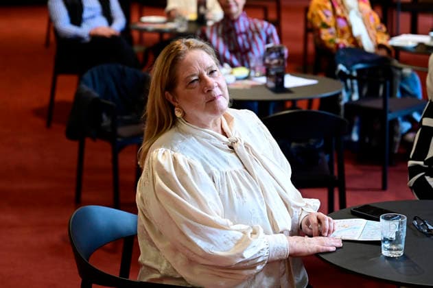 Kathy Kelly at the press conference and presentation of the 16th HOPE Award at the 18th Hope Gala 2026 at the Schauspielhaus Dresden, Dresden, October 8, 2026 Foto:xM.xWehnertx xFuturexImagex hope_pk_6005