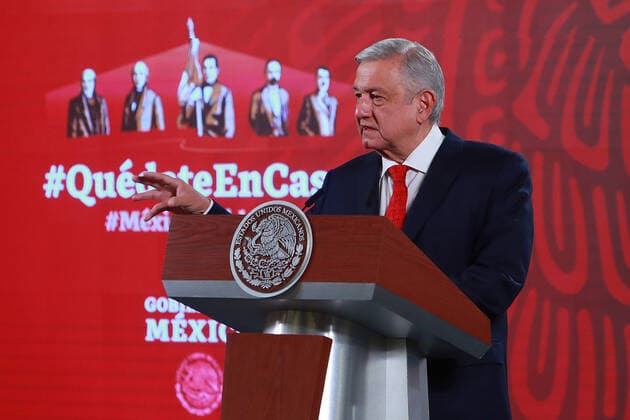 Mexico, Andres Manuel Lopez Obrador Press Conference in Mexico City