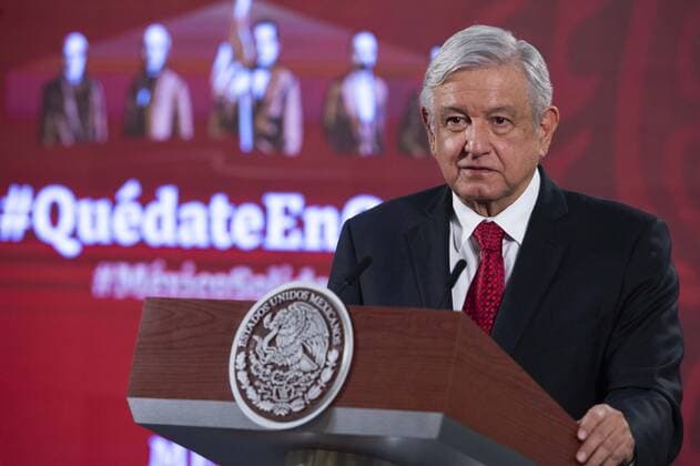 Mexico City, Press Conference by Andres Manuel Lopez Obrador