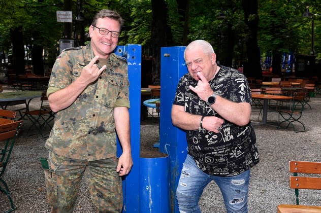 Udo Dirkschneider at the U.D.O. Press event for the album We Are One with the music corps of the German Armed Forces