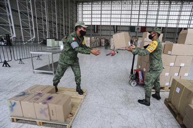Coronavirus in Mexico, aid delivery for hospitals is loaded