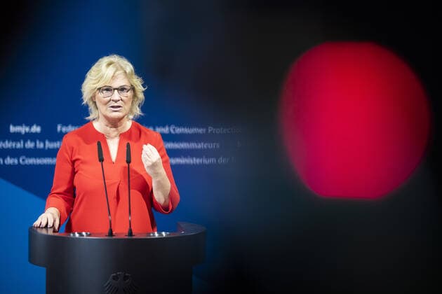 Berlin, Christine Lambrecht on the reform package to combat sexualised violence against children