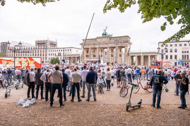 Berlin, major rally of the German Showmens Association