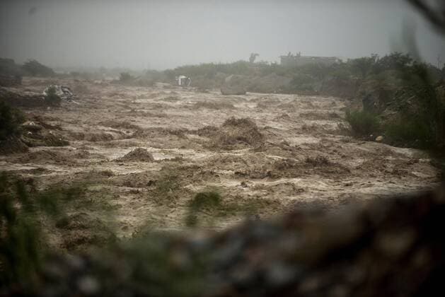 Mexico, flooding by tropical storm Hanna in the state of Coahuila