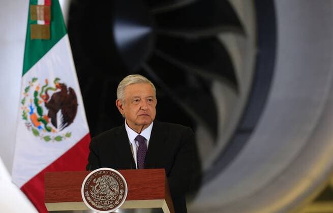 Mexico, President Obrador during a press conference