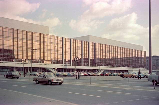 Laying of the foundation stone of the Palace of the Republic, 50th anniversary on 02 November