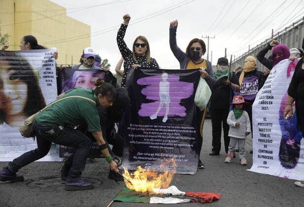 Mexico, protests against violence against women in Mexico City