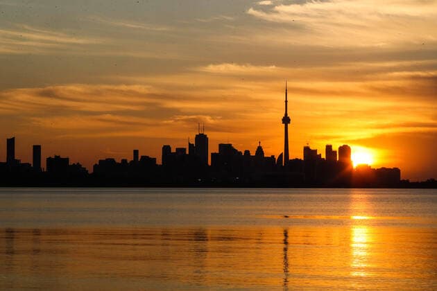 Canada, sunrise in Toronto