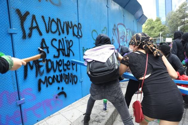 Mexico, women protest against sexism