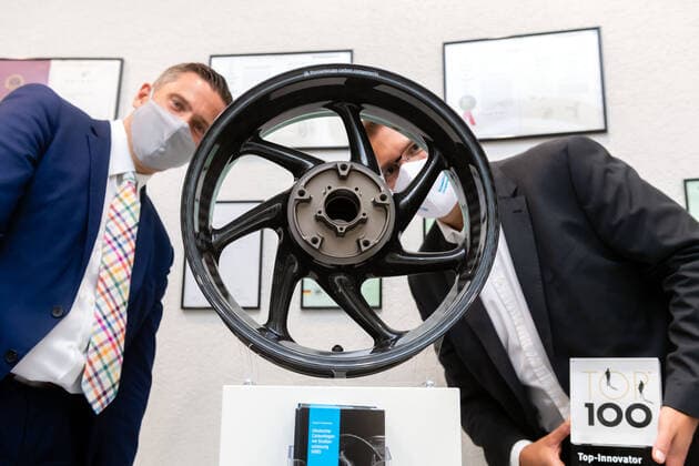 Saxony, Top 100 Award for Thyssenkrupp Carbon Components GmbH, press event in Kesselsdorf