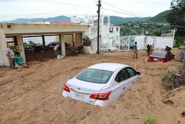 Mexico, damage due to storms