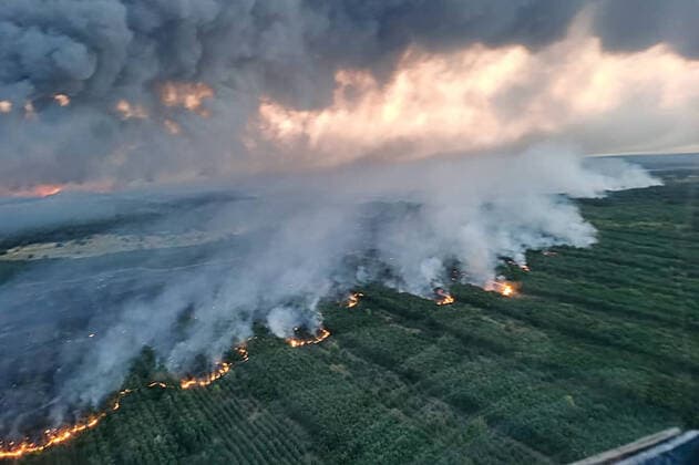 IMAGO Nature: Our Earth, environmental problems, climate change, forest fires