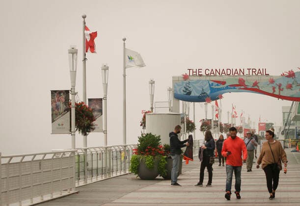 Canada, air pollution from forest fires in Vancouver