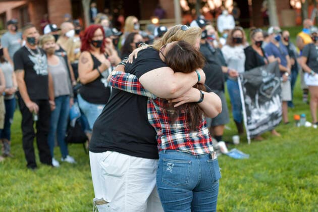 USA, commemoration of the shooting of concert goers two years ago in Las Vegas