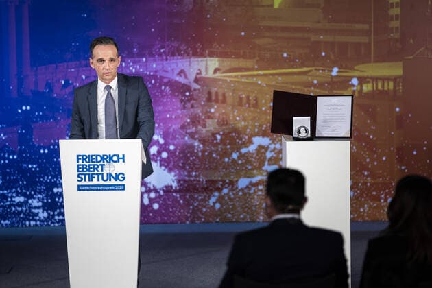 Germany, Human Rights Award of the Friedrich-Ebert-Stiftung to Zoran Zaev in Berlin