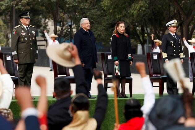 Mexico, 110th anniversary, celebration of the anniversary of the revolution in Mexico City
