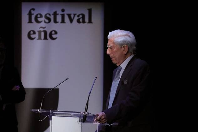 Mario Vargas Llosa receives the Ene Festival Award in Madrid